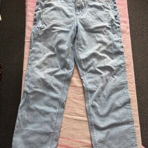 High Rise Light Wash Mom Jeans